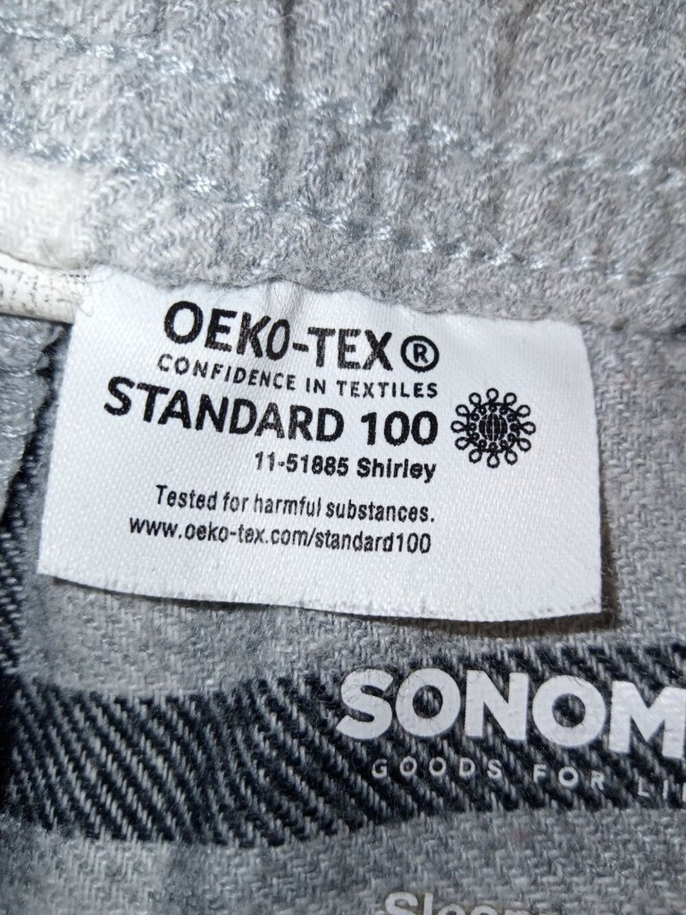 Sonoma Women's Light Grey + Black Pajama Bottoms Sz. M - Picture 4 of 4